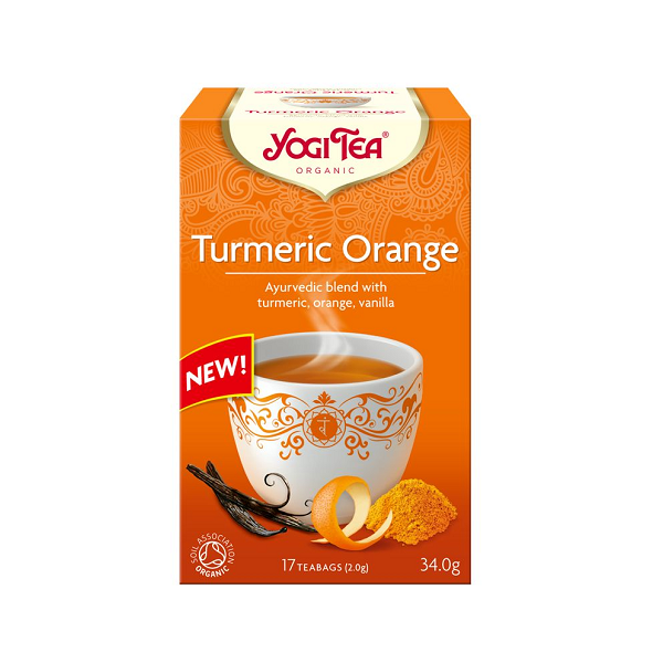 HERBATKA KURKUMA POMARAŃCZA (TURMERIC ORANGE) BIO (17 x 2 g) 34 g - YOGI TEA