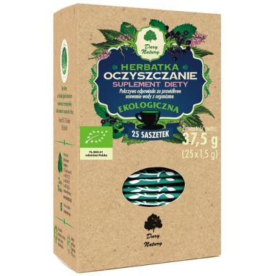 Herbatka Oczyszczanie EKO 25x1,5g - Suplement diety