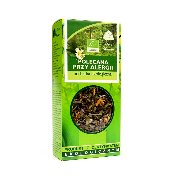Herbatka Polecana przy alergii EKO 50g Dary Natury