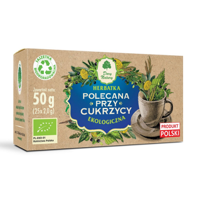 Herbatka Polecana przy cukrzycy EKO 25x2g