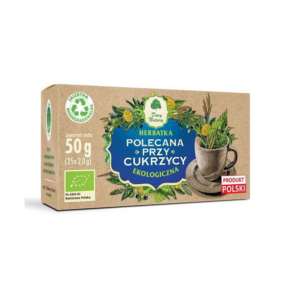 Herbatka Polecana przy cukrzycy EKO 25x2g