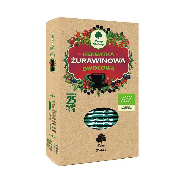 Herbatka Żurawinowa EKO 25x2,5g