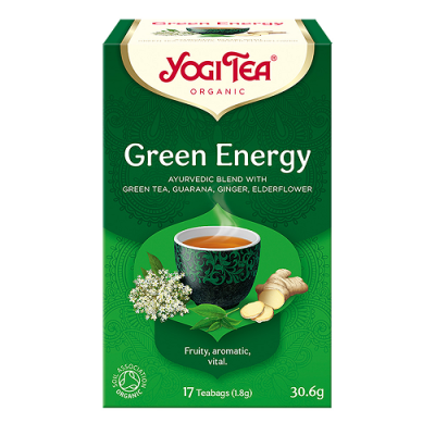 HERBATA ZIELONA ENERGIA (GREEN ENERGY) BIO (17 x 1,8 g) 30,6 g - YOGI TEA
