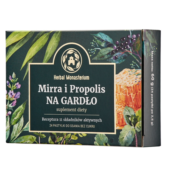 Mirra i Propolis NA GARDŁO 24past Herbal Pharmaceuticals 