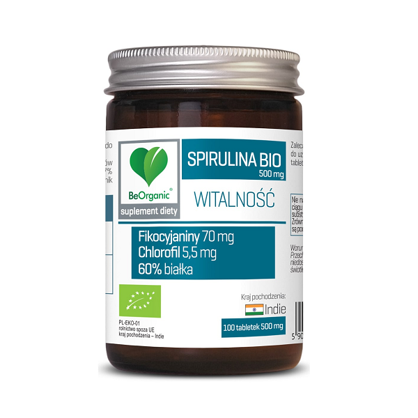 Spirulina BIO 100tab BeOrganic
