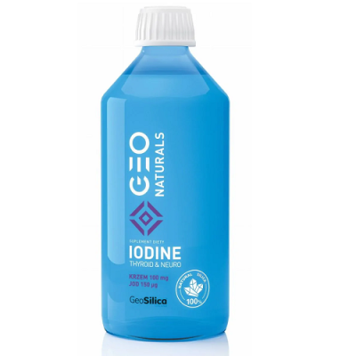 Krzem 100mg Jod 150µg płyn GEONATURALS