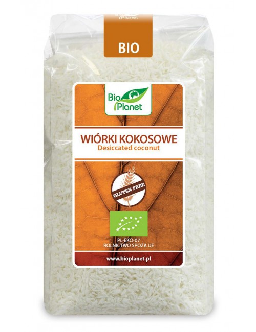 WIÓRKI KOKOSOWE BEZGLUTENOWE BIO 200 g - BIO PLANET