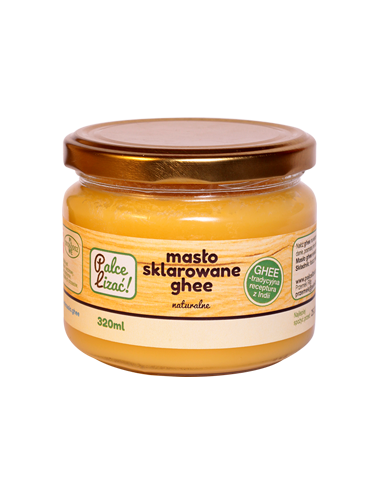 Masło ghee 320ml (bez glutenu, laktozy i kazeiny) Palce Lizać