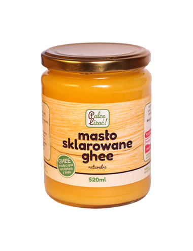 Masło ghee 520ml (bez glutenu, laktozy i kazeiny) Palce Lizać