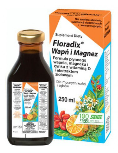 Wapń i Magnez w płynie 250ml Floradix